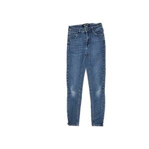 Skinny Fries Distressed Skinny Women's size 5 Dark Wash Blue Denim Jeans